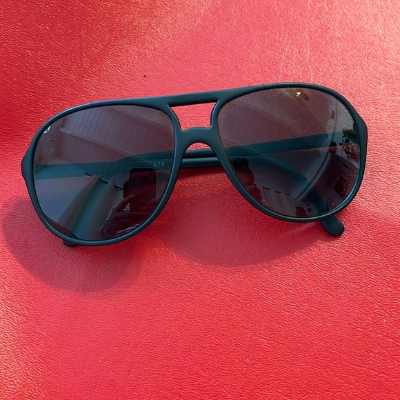 Other - Vintage 1980s Bolle 379 Black Pilot Acrylex Sunglasses France